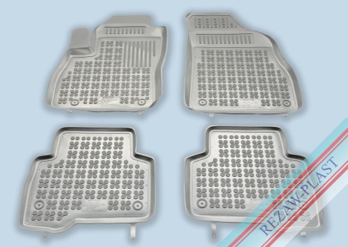 Floor mats grey fit to: Citroen NEMO 2008 - 2017, Fiat FIORINO III 2007 - 2020, QUBO 2007 - 2020