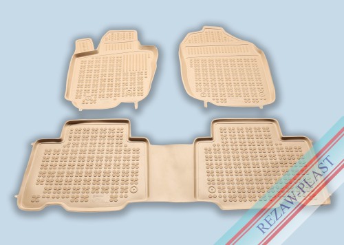 Dywaniki podłogowe beżowe pasują do: Toyota RAV4 III 2005 - 2012