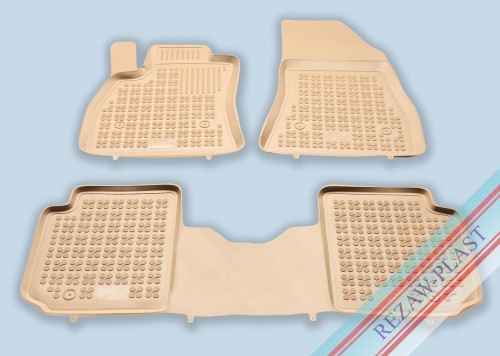 Dywaniki podłogowe beżowe pasują do: Fiat 500L 2013 - 2022