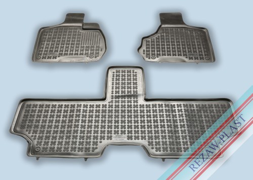 Floor mats black fit to: Chrysler VOYAGER IV 2001 - 2007