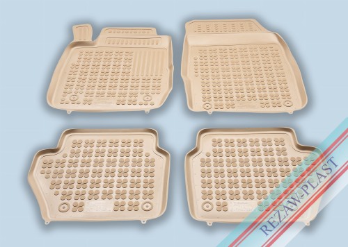 Floor mats beige fits to: Ford FIESTA VI MK7 2008 - 2017