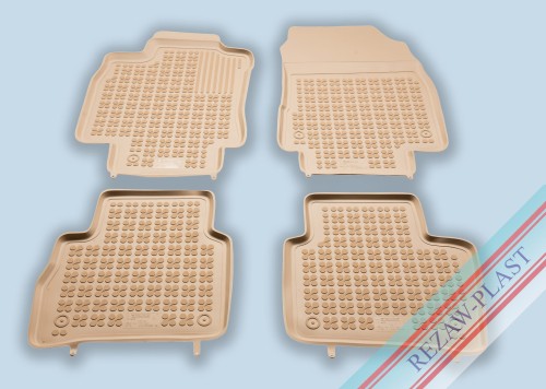 Dywaniki podłogowe beżowe pasują do: Nissan TIIDA 2004 - 2012, VERSA I 2006 - 2011