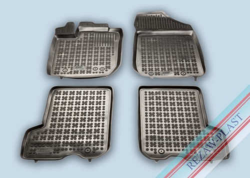 Dywaniki podłogowe czarne pasują do: Renault DACIA SANDERO II 2012 - 2018