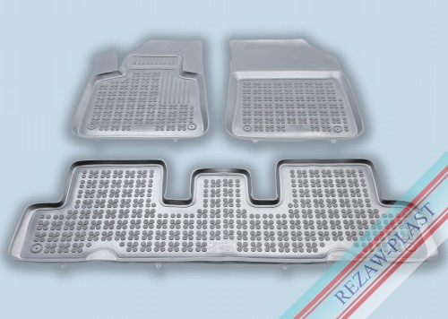 Floor mats grey fit to: Citroen C4 PICASSO II 2013 - 2018, C4 GRAND PICASSO II 2013 - 2018, C4 SPACETOURER 2018 - 2022