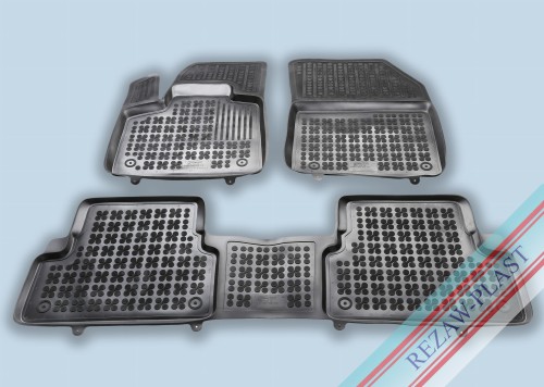 Floor mats black fit to: Peugeot 3008 II 2016 - 2024