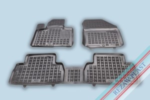 Dywaniki podłogowe czarne pasują do: Hyundai SANTA FE IV 2018 - 2020