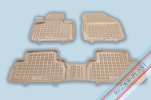 Dywaniki podłogowe beżowe pasują do: Hyundai SANTA FE IV 2018 - 2020