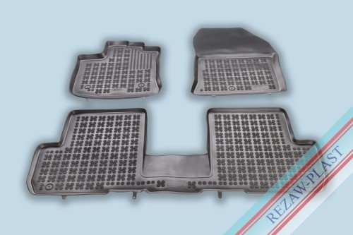 Floor mats black fit to: Dacia LODGY I, LOGAN I 2012 - 2020