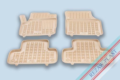 Dywaniki podłogowe beżowe pasują do: Land Rover Range Rover EVOQUE I 2011 - 2018