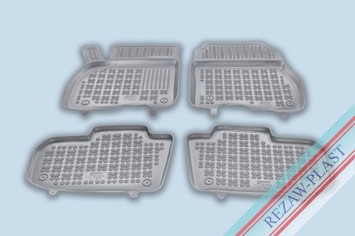 Floor mats grey fit to: Nissan LEAF I (ZE0) 2013 - 2017, LEAF II (ZE1) 2017 -