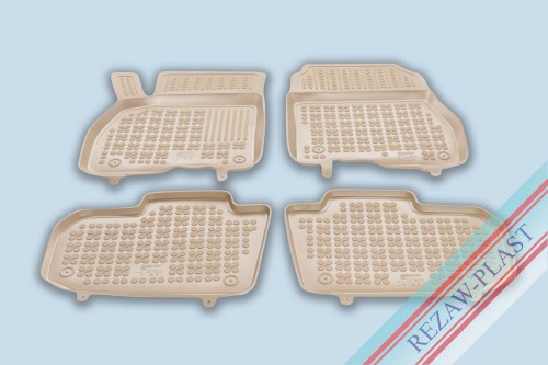 Floor mats beige fit to: Nissan LEAF I (ZE0) 2013 - 2017, LEAF II (ZE1) 2017 -