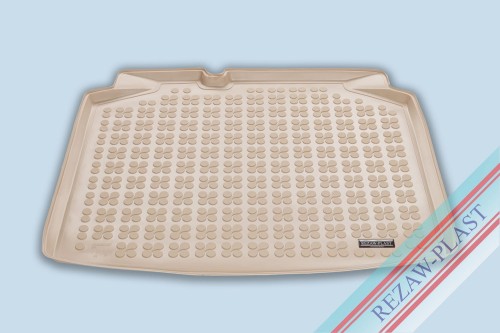 Trunk mat beige fits to: Skoda SCALA 2019 -