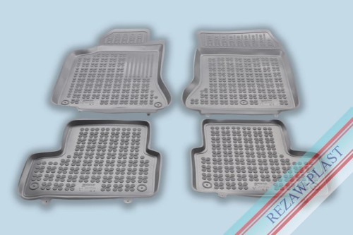 Dywaniki podłogowe szare pasują do: Mercedes W177 A - KLASA , AMG 2018 - , W247 B - KLASA 2018 - , CLA II C118 2019 -