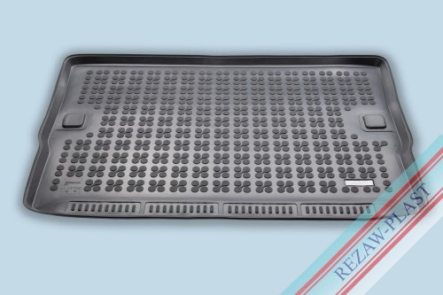 Mata bagażnika TPE (gumowa) szara pasuje do: Citroen SPACETOURER 2016 -, Opel ZAFIRA LIFE 2019 -, Peugeot TRAVELLER 2016 - 2024, Toyota PROACE Verso II 2016 - 2024