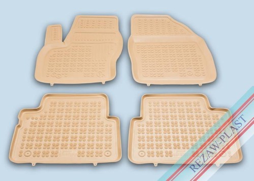 Floor mats beige fits to: Ford C - MAX I 2003 - 2010, C - MAX II 2010 - 2019, GRAND C - MAX 2010 - 2019