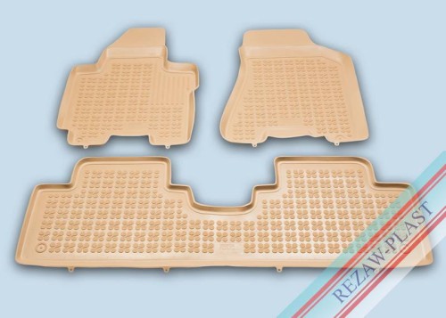 Floor mats beige fit to: Kia SPORTAGE II 2004 - 2010
