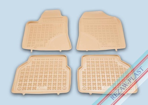 Floor mats beige fit to: Toyota AVENSIS II 2003 - 2009