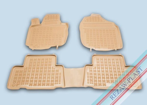 Dywaniki podłogowe beżowe pasują do: Toyota RAV4 III 2005 - 2012