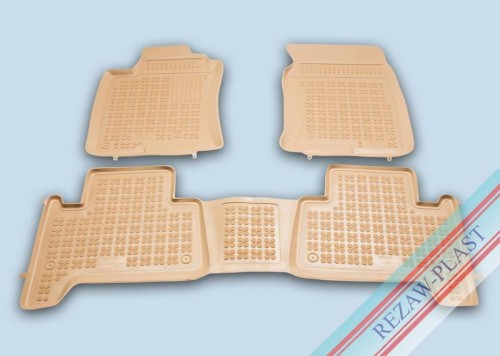 Dywaniki podłogowe beżowe pasują do: Toyota LAND CRUISER J120 2002 - 2009