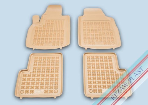 Dywaniki podłogowe beżowe pasują do: Fiat 500 2007 -