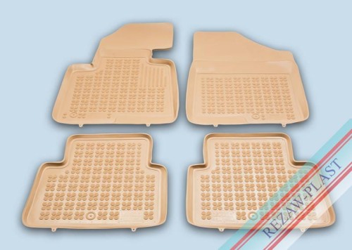 Floor mats beige fits to: Hyundai SANTA FE III 2012 - 2018