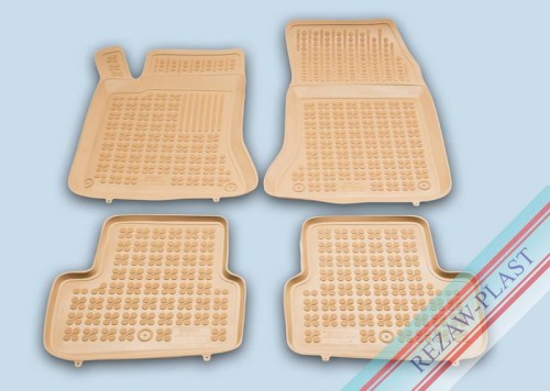 Dywaniki podłogowe beżowe pasują do: Mercedes W246 B - KLASA 2011 - 2018