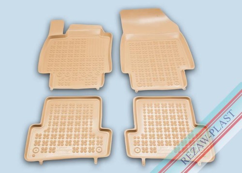 Floor mats beige fit to: Renault CAPTUR I 2013 - 2019 , CLIO III 2005 - 2012, CLIO IV 2012 - 2019