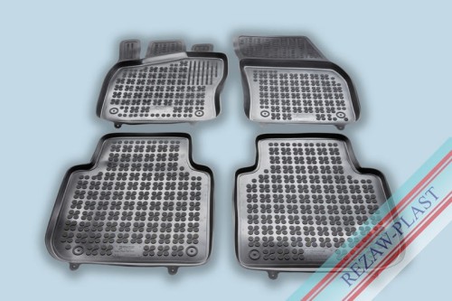 Floor mats black fit to: Skoda KODIAQ I 2016 - 2024, Seat TARRACO 2018 -, Volkswagen TIGUAN ALLSPACE 2017 -