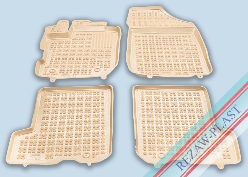 Dywaniki podłogowe beżowe pasują do: Renault DACIA SANDERO II 2019 - 2020