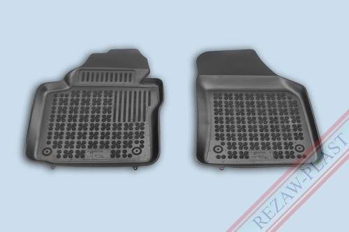 Floor mats black fit to: Volkswagen CADDY III, IV 2004 - 2020, CADDY III, IV MAXI LIFE 2007 - 2020