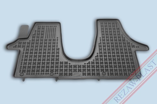 Floor mat black fits to: Volkswagen TRANSPORTER T5 2003 - 2015, T6 2015 - 2019