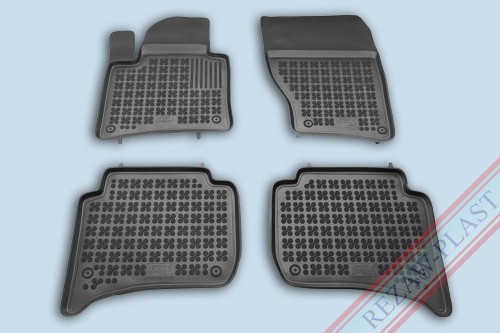 Floor mats black fits to: Porsche CAYENNE II 2010 - 2017, Volkswagen TOUAREG II 2010 - 2018