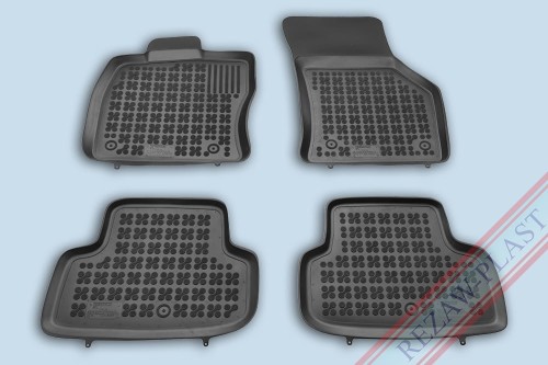 Floor mats black fit to: Audi A3 III 8V, S3 8V 2012 - 2020, Volkswagen GOLF VII 2012 - 2019, GOLF VIII 2019 -