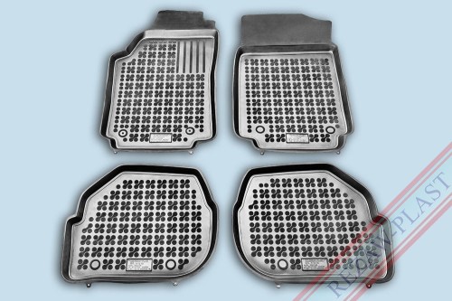 Floor mats black fit to: Audi 100 C3, C4 1982 - 1994, A6 I C4 1994 - 1997