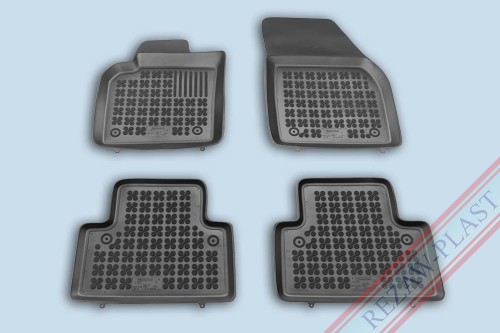 Floor mats black fit to: Volvo S40 II 2004 - 2012