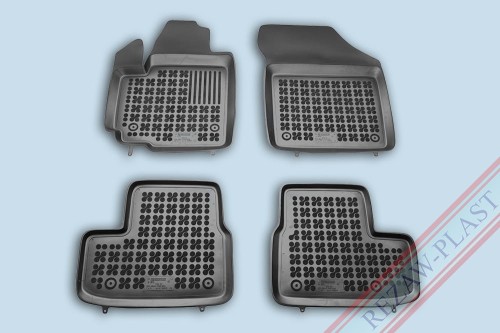 Floor mats black fit to: Opel AGILA B II 2008 - 2014