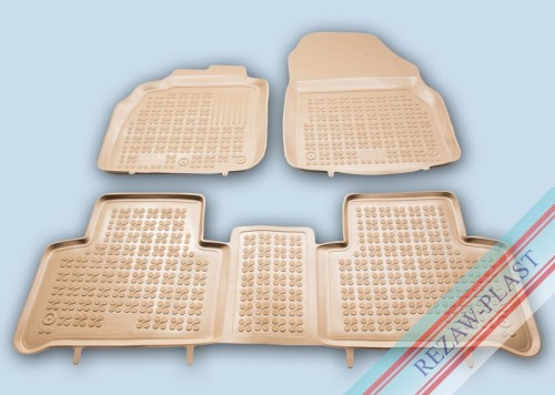 Floor mats beige fit to: Renault SCENIC II, III 2003 - 2016, Grand SCENIC II 2003 - 2009, GRAND SCENIC III 2009 - 2016