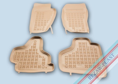 Dywaniki podłogowe beżowe pasują do: Jeep CHEROKEE KK 2007 - 2012