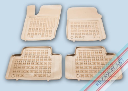 Dywaniki podłogowe beżowe pasują do: Dodge DURANGO III 2011 -, Jeep GRAND CHEROKEE WK2 2010 - 2021