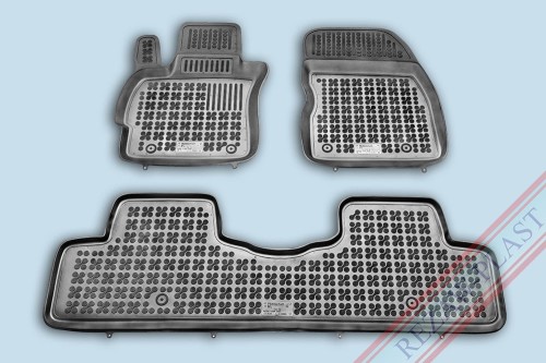 Floor mats black fit to: Mazda 5 I, II 2005 - 2015