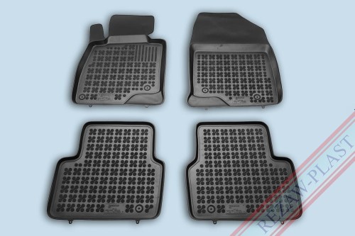 Floor mats black fit to: Mazda 3 III 2013 - 2018 