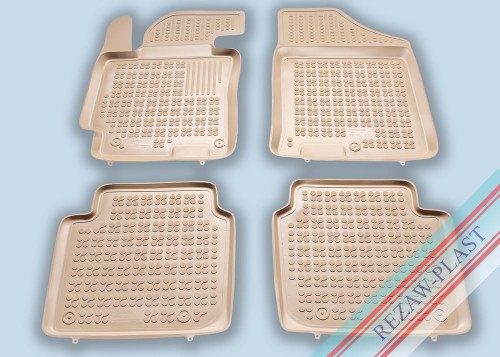 Dywaniki podłogowe beżowe pasują do: Hyundai ELANTRA V 2010 - 2016, ELANTRA VI 2016 - 2019