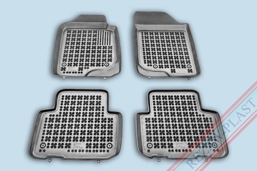 Floor mats black fit to: Kia CARENS III 2006 - 2013, RONDO 2007 - 2010