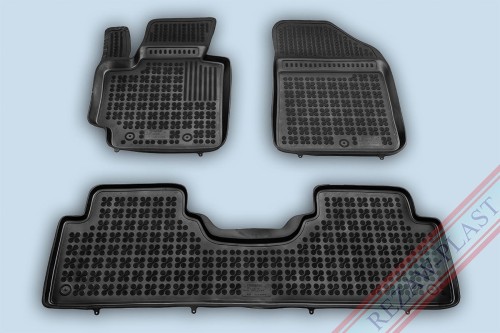 Dywaniki podłogowe czarne pasują do: Kia SOUL II 2013 - 2018