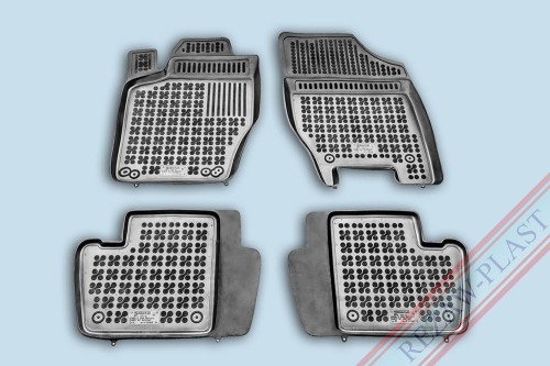 Floor mats black fit to: Citroen C4 I 2004 - 2010, C4 II 2010 - 2017, Peugeot 307 2001 - 2011