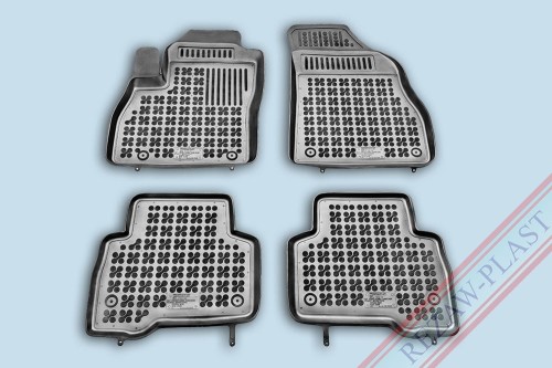 Floor mats black fit to: Citroen NEMO 2008 - 2017, Fiat FIORINO III 2007 - 2020, QUBO 2007 - 2020