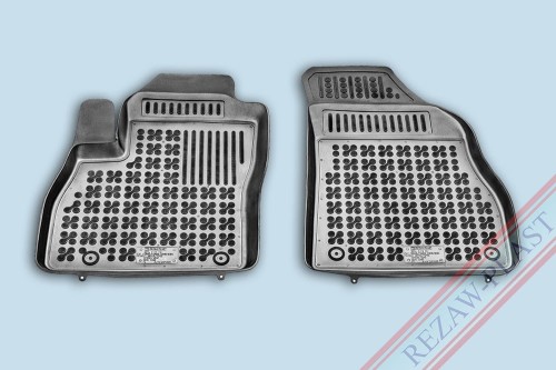 Floor mats black fit to: Citroen NEMO 2008 - 2017, Fiat FIORINO III 2007 - 2020, Peugeot BIPPER 2007 - 2016