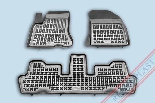 Floor mats black fit to: Citroen C4 PICASSO I 2006 - 2013, C4 GRAND PICASSO 2006 - 2013