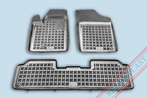 Floor mats black fit to: Citroen BERLINGO I 1996 - 2010, Peugeot PARTNER I 1997 - 2010