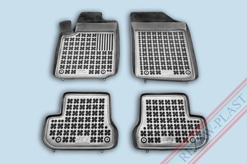 Floor mats black fit to: Citroen C2 2003 - 2009